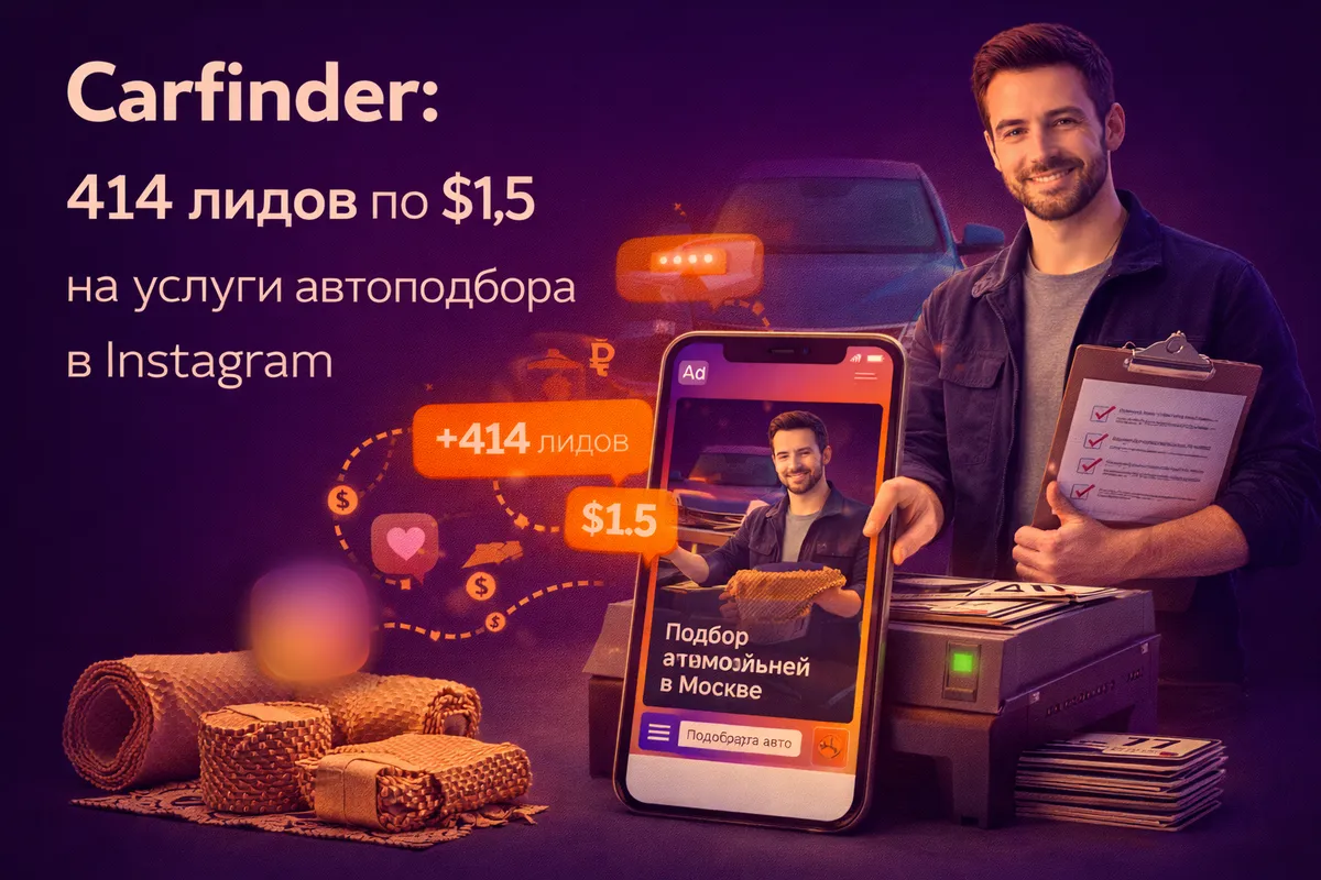 414 лидов по $1,5 на услуги автоподбора